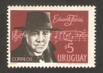 Sellos de America - Uruguay -  eduardo fabini, compositor y músico