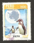 Stamps Peru -  fauna, pingüino de humboldt