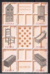 Sellos de Europa - Espaa -  Edifil  3127-32 Artesanía española.  Muebles   Bloque con los seis sellos