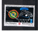 Stamps Spain -  Edifil  3136  Barcelona´92  VII serie Pre-Olimpica  