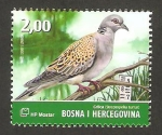 Stamps Bosnia Herzegovina -  fauna, streptopelia turtur, tórtola