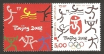 Sellos de Europa - Croacia -  olimpiadas de pekin 2008