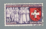 Stamps Switzerland -  Schweizerische Landesausstellung