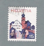 Stamps Switzerland -  Pueblo
