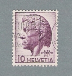 Stamps Switzerland -  Pestalozzi 1745- 1827