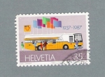 Sellos de Europa - Suiza -  Autobus