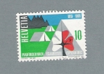 Stamps : Europe : Switzerland :  Camping