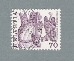 Stamps Switzerland -  Processione Di Mendrisio
