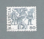 Stamps Switzerland -  Vogel Gryff basel