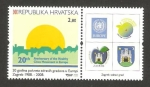 Stamps Croatia -  20 anivº de ciudades saludables movimiento europeo