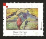 Stamps Croatia -  arte moderno croata
