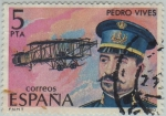 Stamps Spain -  Pioneros de la aviación-Pedro Vives-1980