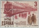 Stamps : Europe : Spain :  Utilice transportes colectivos-1980