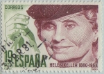 Sellos de Europa - Espa�a -  centenario de Hellen Keller-1980