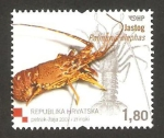 Stamps Croatia -  palinurus elephas, langosta