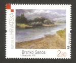 Stamps Croatia -  cuadro de branko senoa