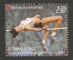 Stamps Europe - Croatia -  Blanka Vlasic, campeona del mundo de salto de altura
