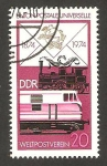 Stamps Germany -  centº del U.P.U., trenes