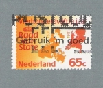 Sellos de Europa - Holanda -  Mapa