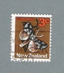 Stamps New Zealand -  Lichen Moth