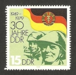 Stamps Germany -  30 anivº de la R.D.A.
