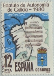 Stamps Spain -  Promulgacion del estatuto de autonomia de Galicia-1981