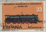 Stamps Spain -  XXIII congreso internacional de ferrocarriles-1982