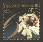 Sellos de Europa - Croacia -  60 anivº del grupo nacional de danzas folclóricas Lado