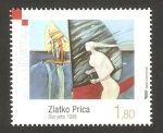 Sellos de Europa - Croacia -  cuadro moderno croata, de zlatko prica