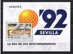 Stamps Spain -  Edifil  3191 Exposición Universal Sevilla EXPO¨92   Se completa con el logotipo de  la EXPO´92  junt