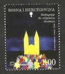 Stamps Bosnia Herzegovina -  feligreses a la iglesia de medugorje