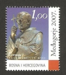 Stamps Bosnia Herzegovina -  estatua en medugorje