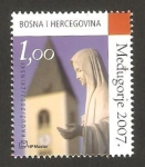 Stamps Bosnia Herzegovina -  iglesia y virgen de medugorje