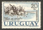 Sellos de America - Uruguay -  grito de asencio