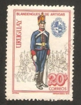 Stamps : America : Uruguay :  blandengues de artigas