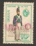 Sellos de America - Uruguay -  uniforme de 1830
