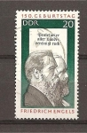 Sellos de Europa - Alemania -  150 Aniversario del nacimiento de Frederic Engels.