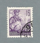 Stamps : Europe : Germany :  Obrero ilustración