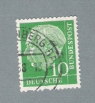 Stamps Germany -  Presidente Theodor Heuss