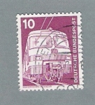 Stamps Germany -  Tren de cercanias