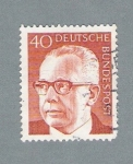 Stamps Germany -  Presidente Heinemann