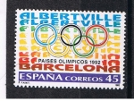 Stamps Spain -  Edifil  3211  Paises Olímpicos 