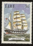 Stamps Ireland -  Barco con casco de hierro  Polly Woodside