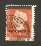 Stamps Indonesia -  reina holandesa