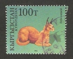 Stamps Kyrgyzstan -  fauna, felis caracal, gato montes