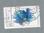 Stamps Germany -  aianternationales Jajr des Friedens
