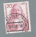 Stamps Germany -  Paul Gerhardt  1957