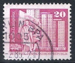 Stamps Germany -  DDR-Plaza de Lenin, Berln ( pequeño)