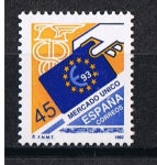 Stamps Spain -  Edifil  3226   Mercado Unico Eiropeo  