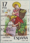Stamps Spain -  grandes fiestas populares españolas-La vendimia(Jerez)-1984